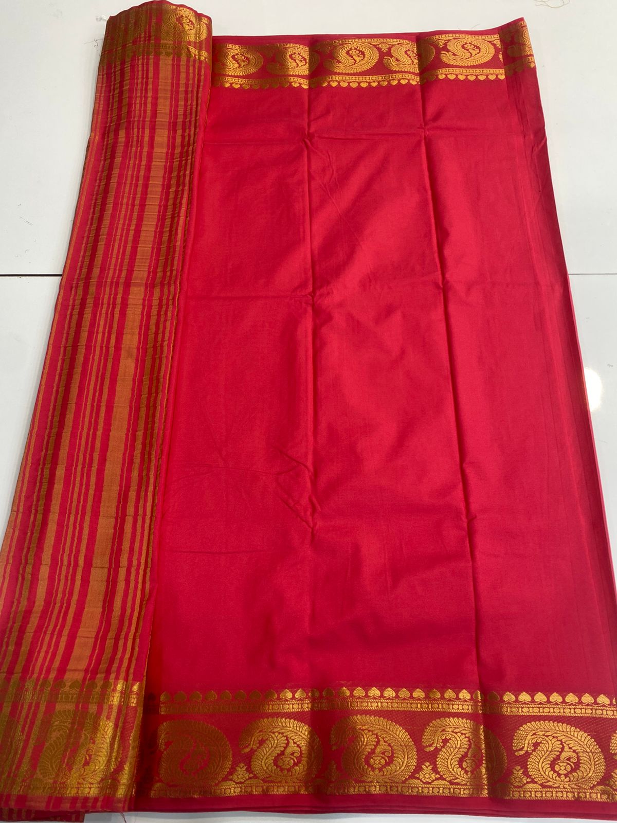 Mysore Crepe Self Saree (3173)