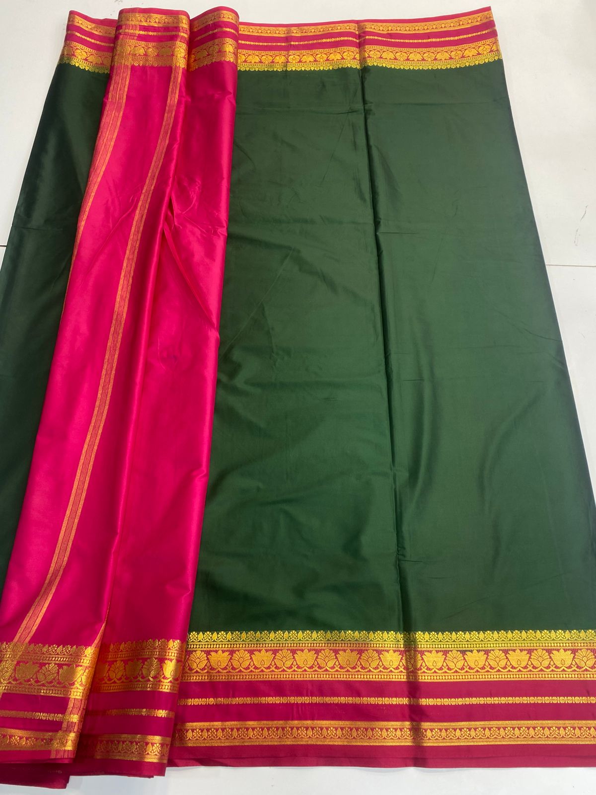 Mysore Crepe Bentex Border Saree(3166B)