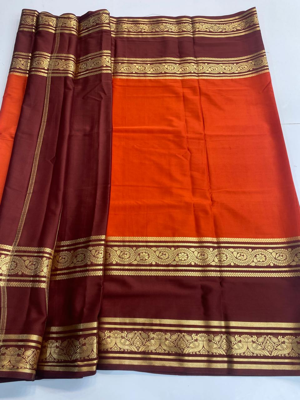 Mysore Crepe Bentex Border Saree (3185)