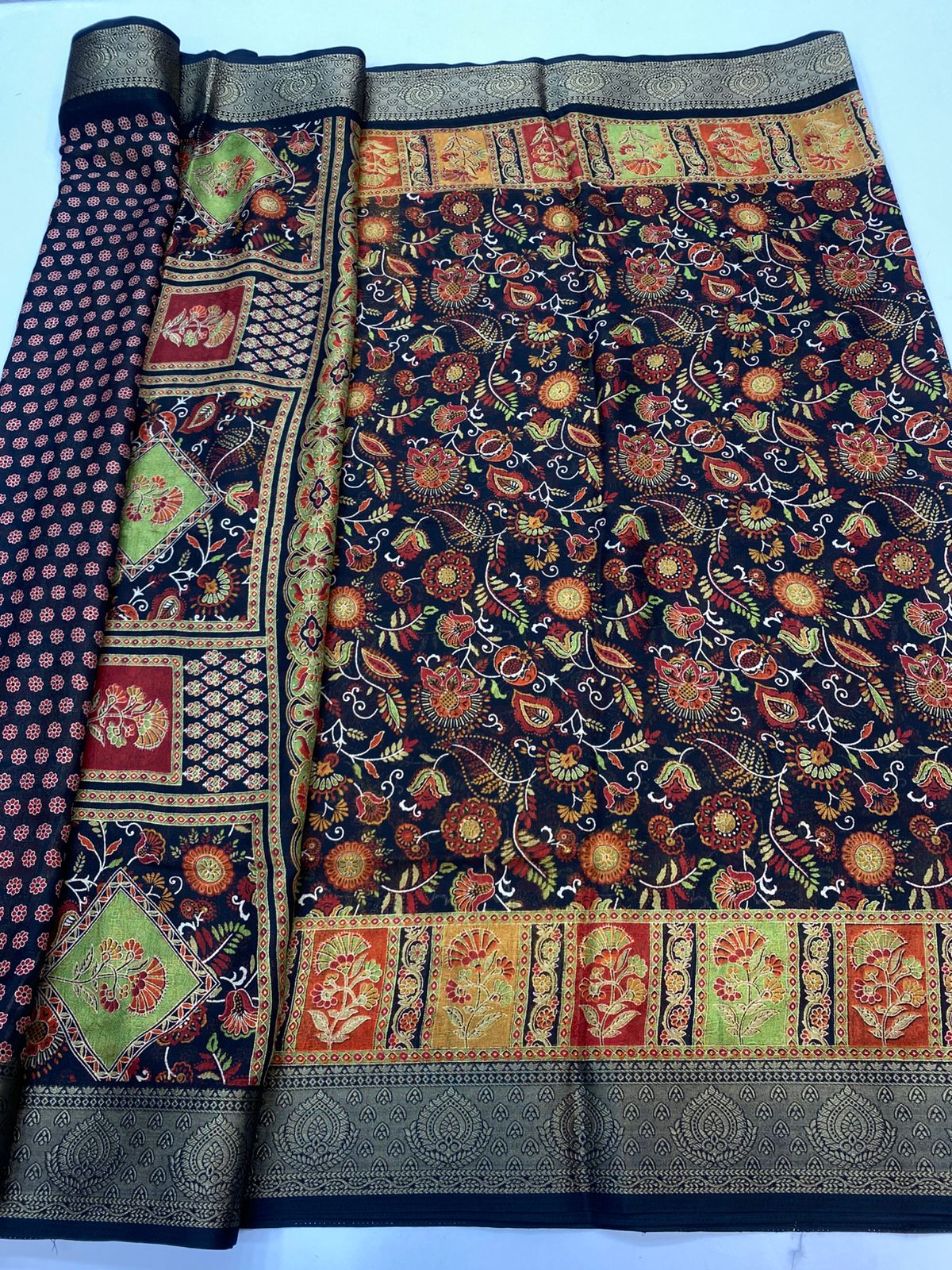 Fancy Georgette Print Saree(3210C)