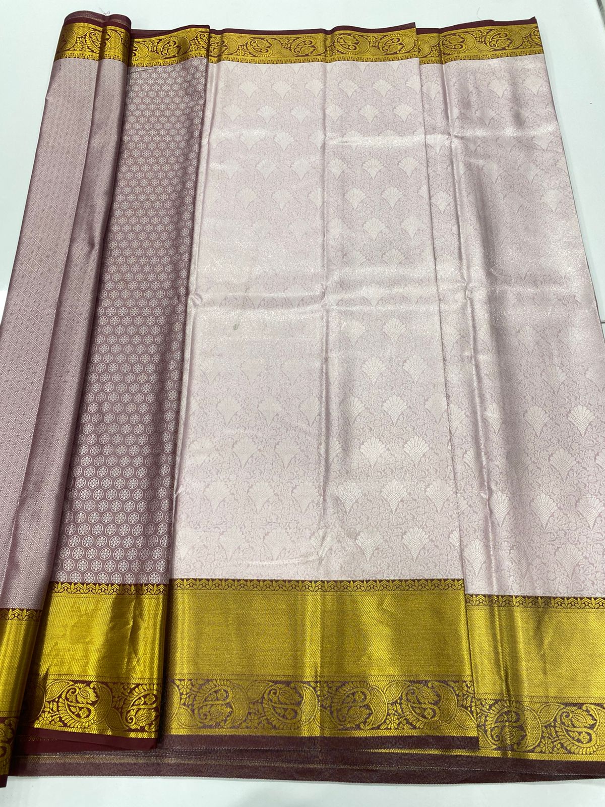 Semi Silk Broket Saree(3213)
