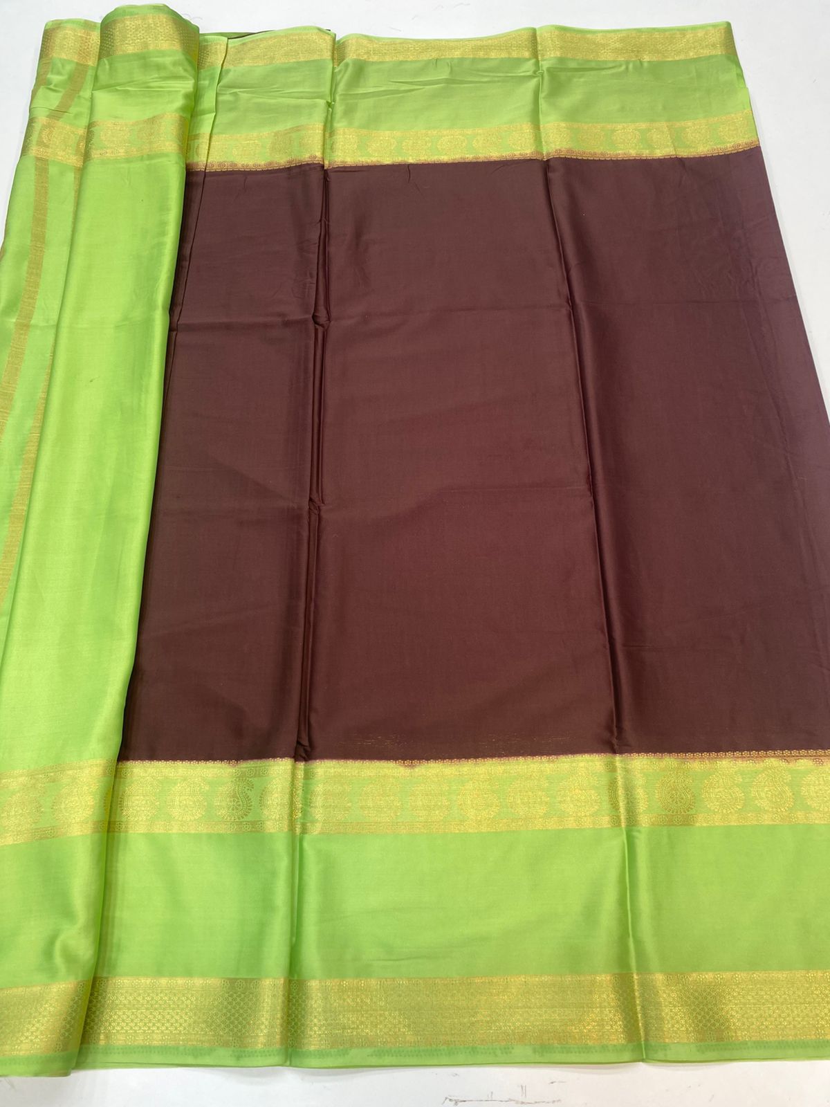 Mysore Crepe Bentex Border Saree(3229A)