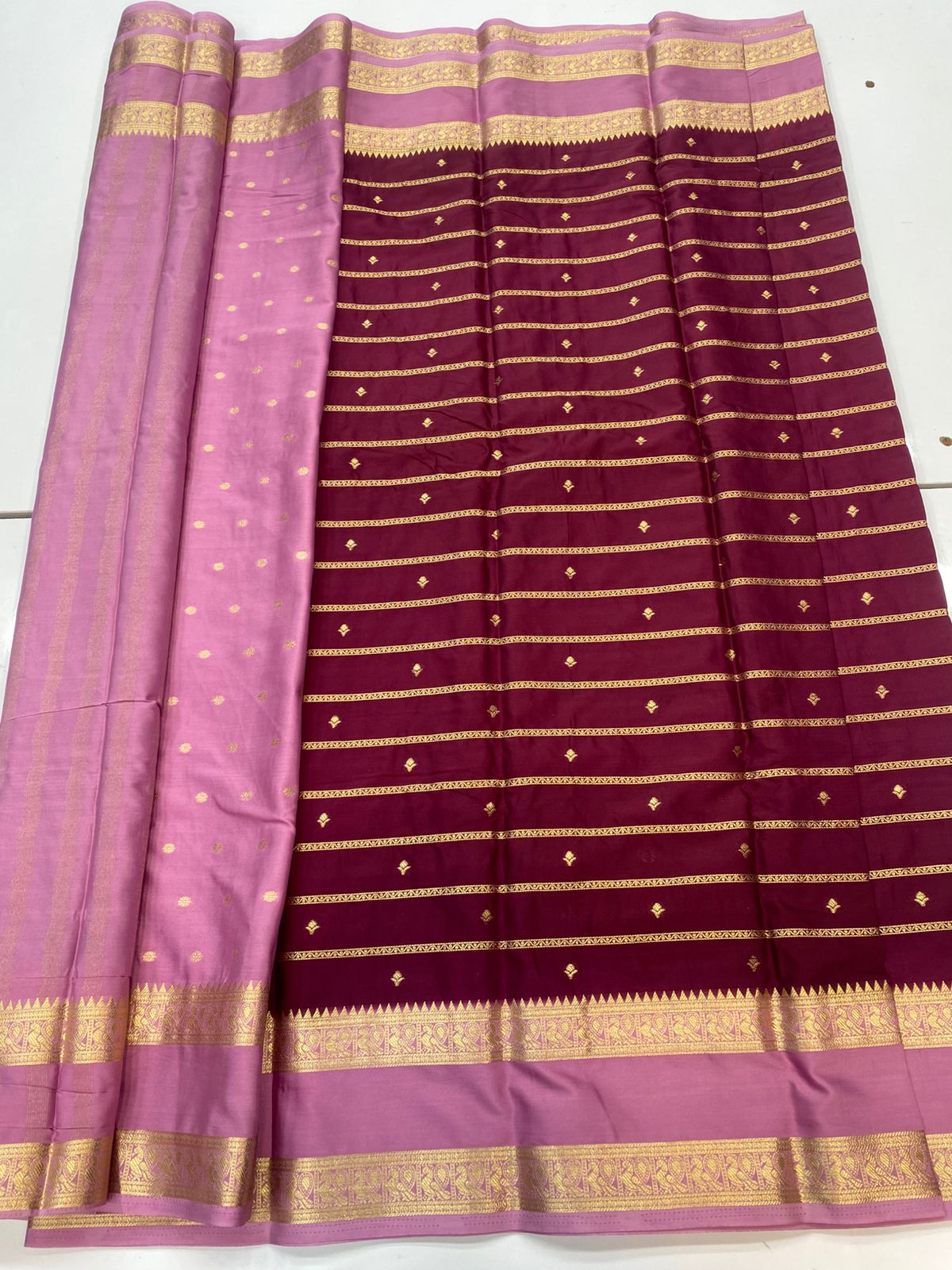 Mysore Crepe Butta Saree(3245)