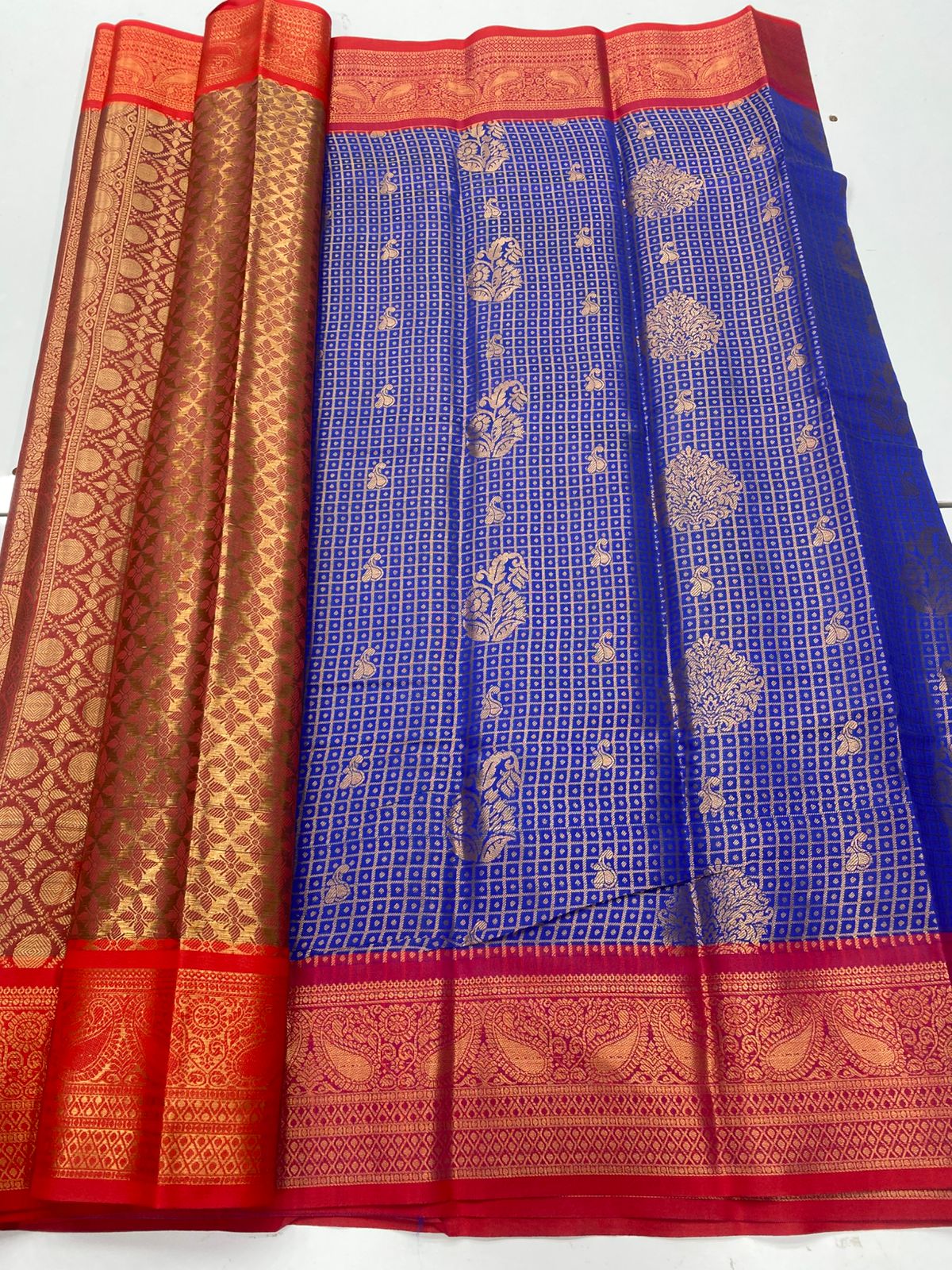 Semi Silk Broket Saree(3252B)