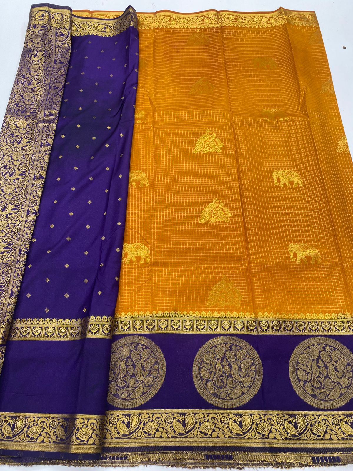 Mysore Crepe Butta Saree(3264)