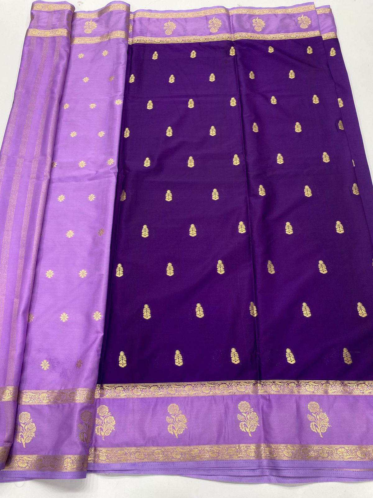 Mysore Crepe Butta Saree(3345)
