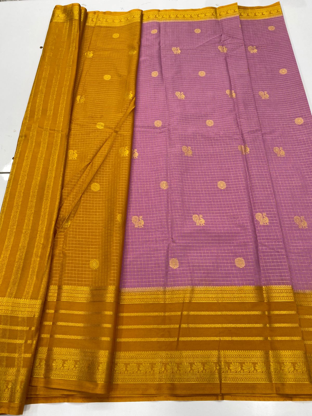 Mysore Crepe Butta Saree(3269C)