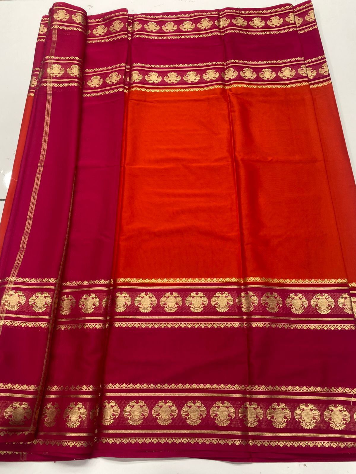Mysore Crepe Bentex Border Saree(3354)