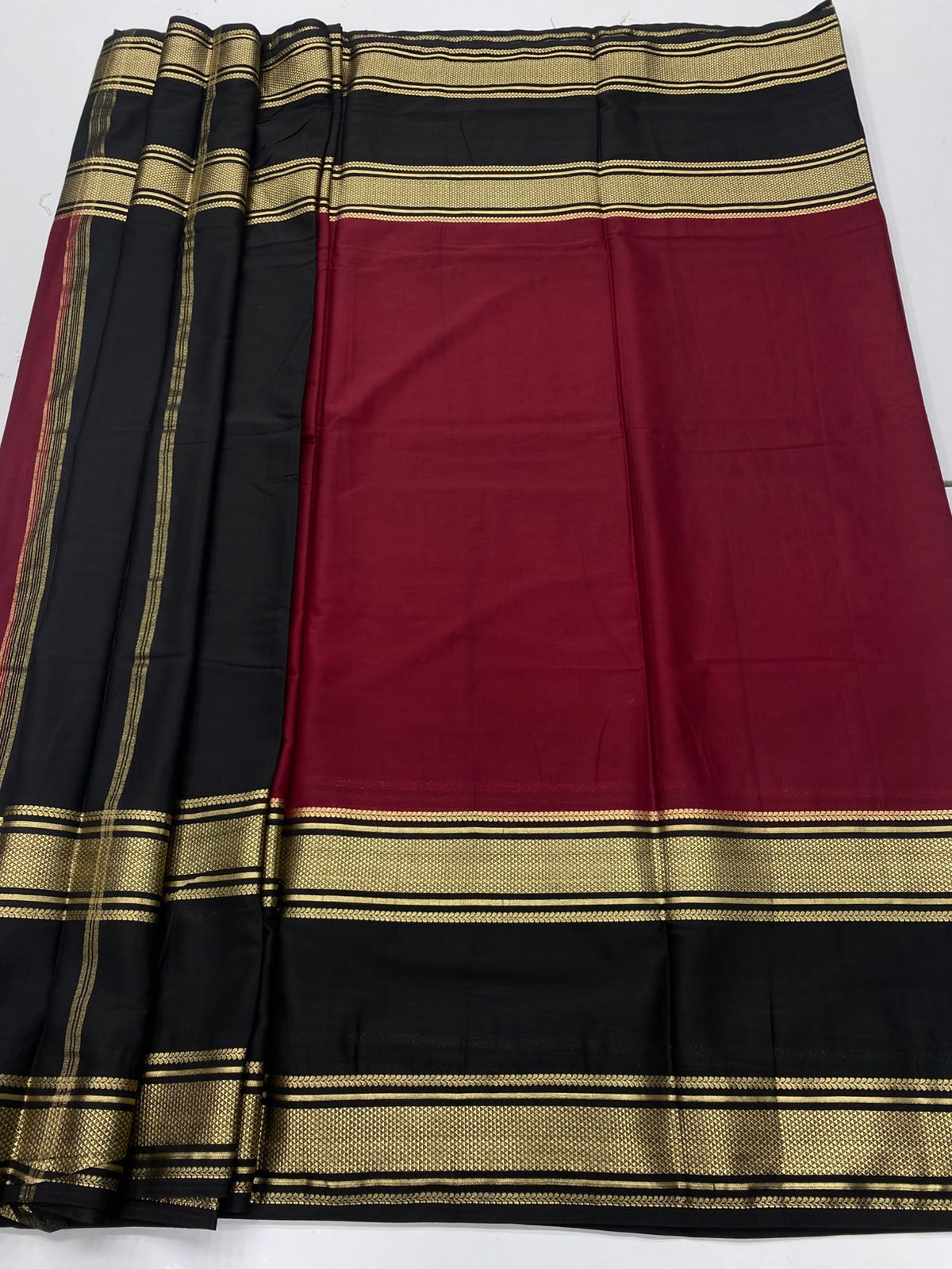 Mysore Crepe Bentex Border Saree(3343)