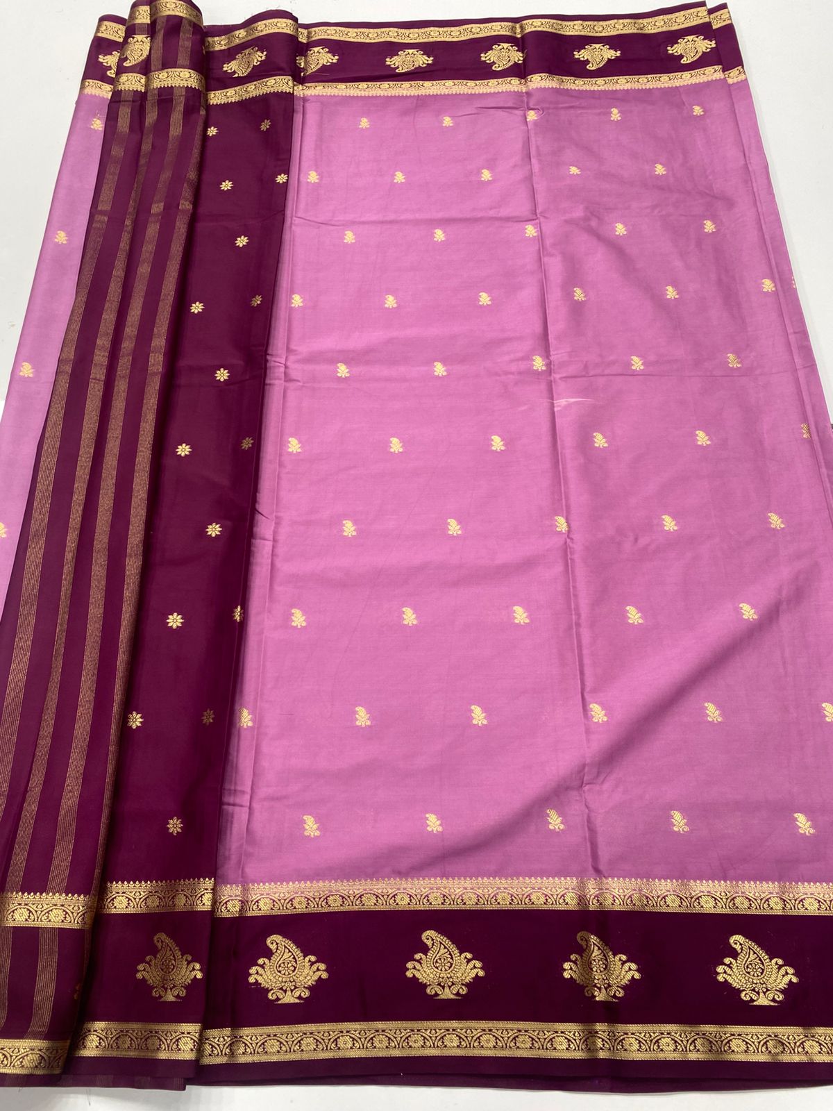 Mysore Crepe Butta Saree(3353A)