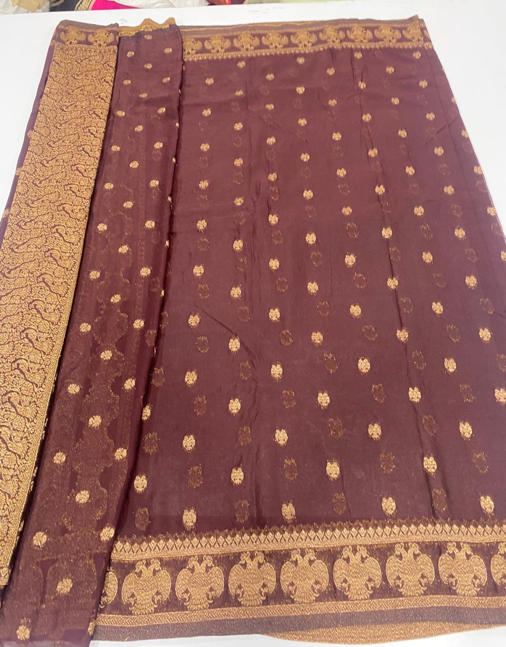 Khaddi Georgette Saree (3382B)