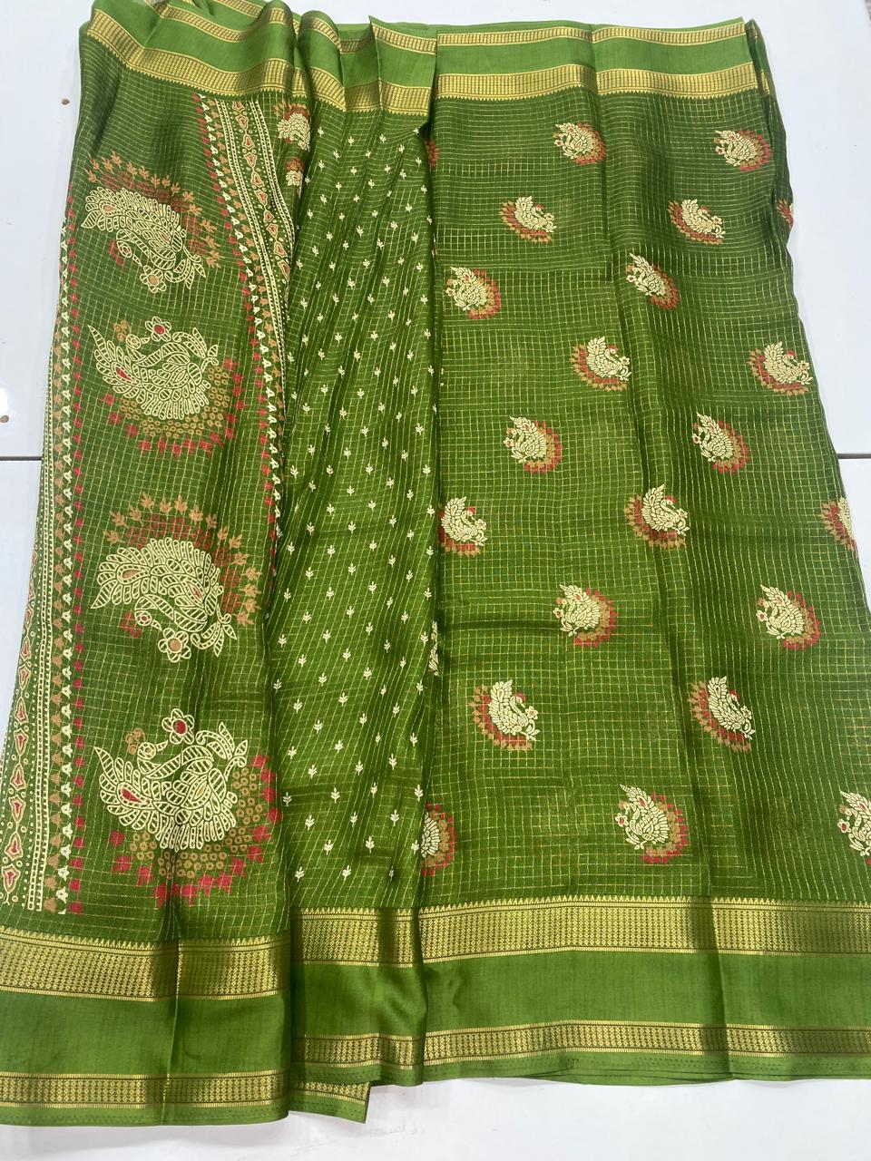 Fancy Georgette Print Saree (3297)