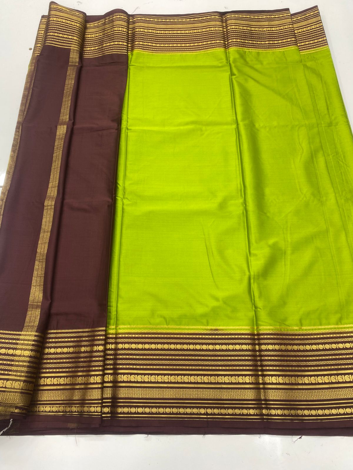 Mysore Crepe Zari Border Saree ( 3378A-R26 )