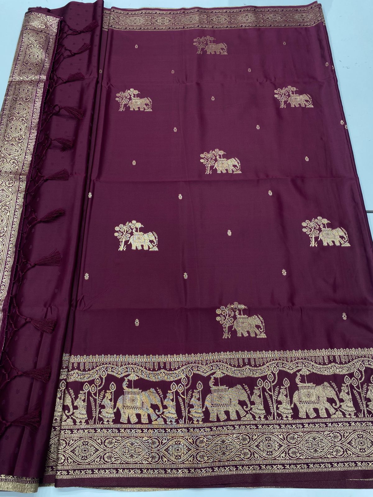 Semi Silk Butta Saree ( 3373A-R17 )