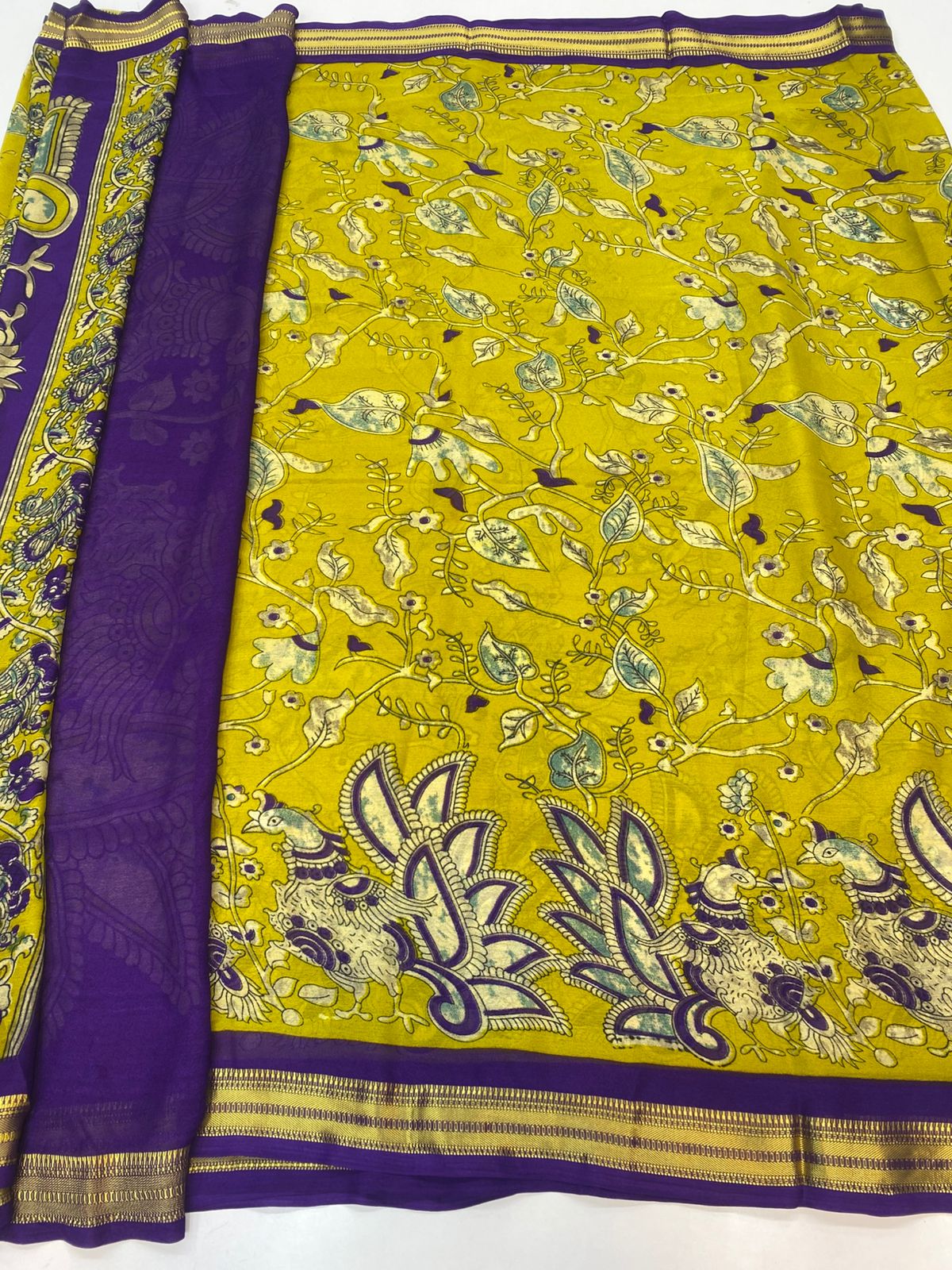 Fancy Georgette Print Saree(3399)