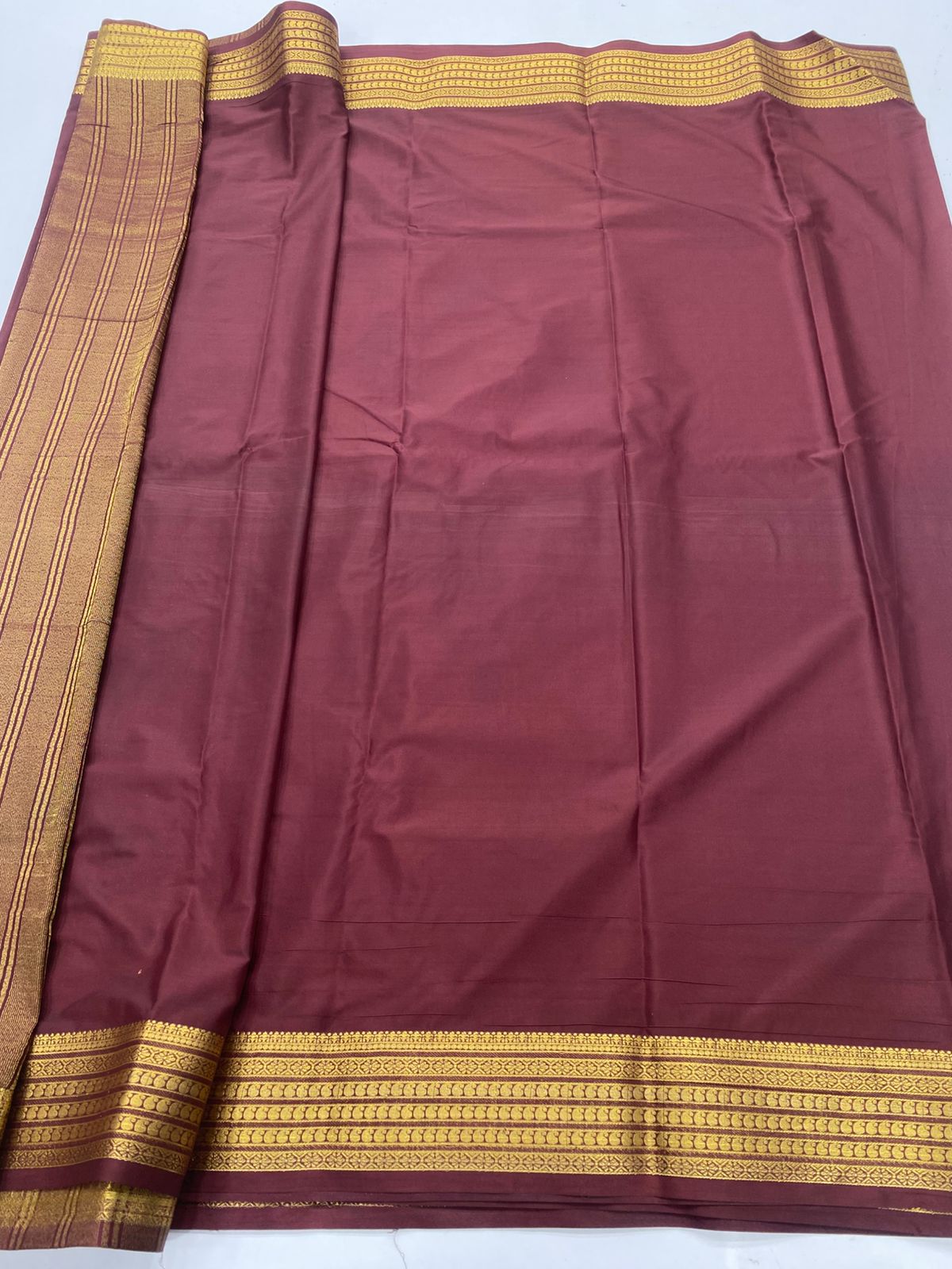 Mysore Crepe Self Saree ( 3367D-R18 )
