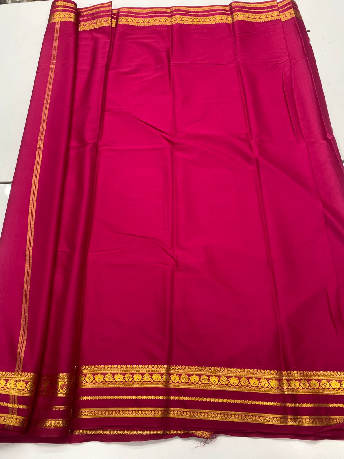 Mysore Crepe Self Saree ( 3383D-R17 )