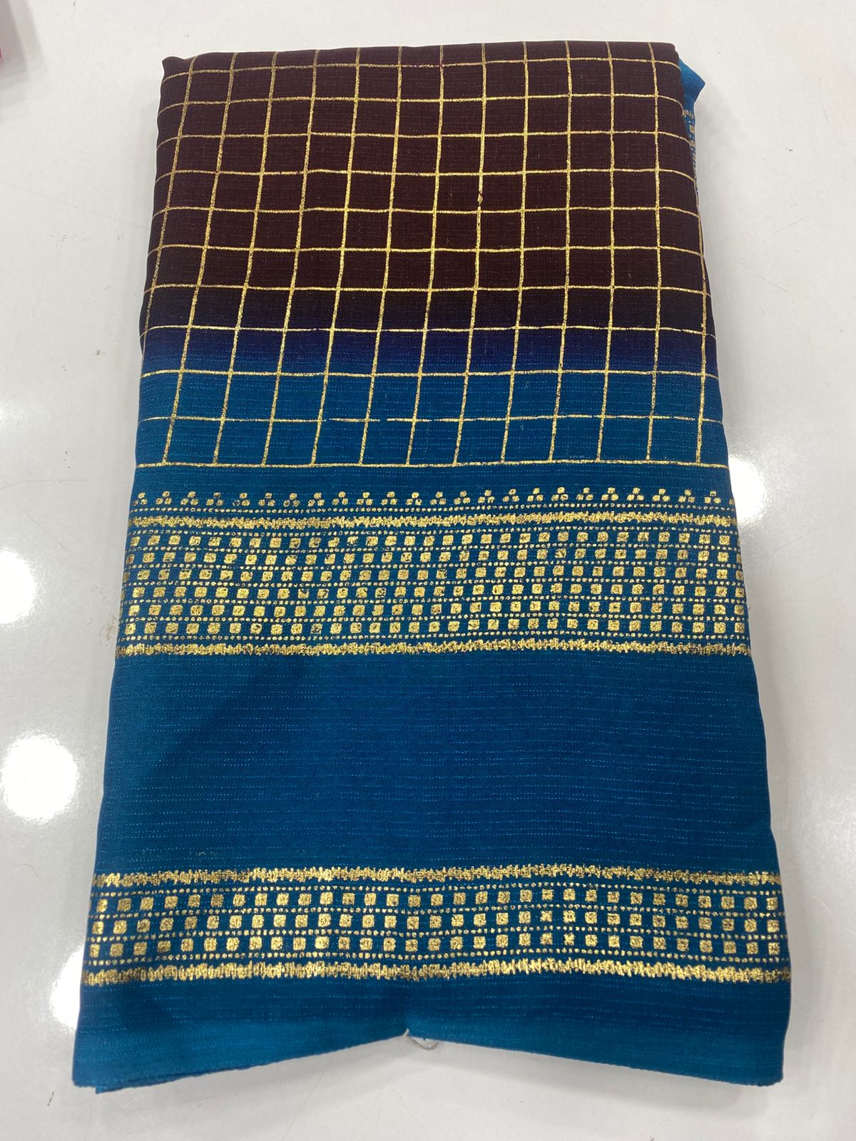 Fancy Georgette Foil Print Saree(3387)