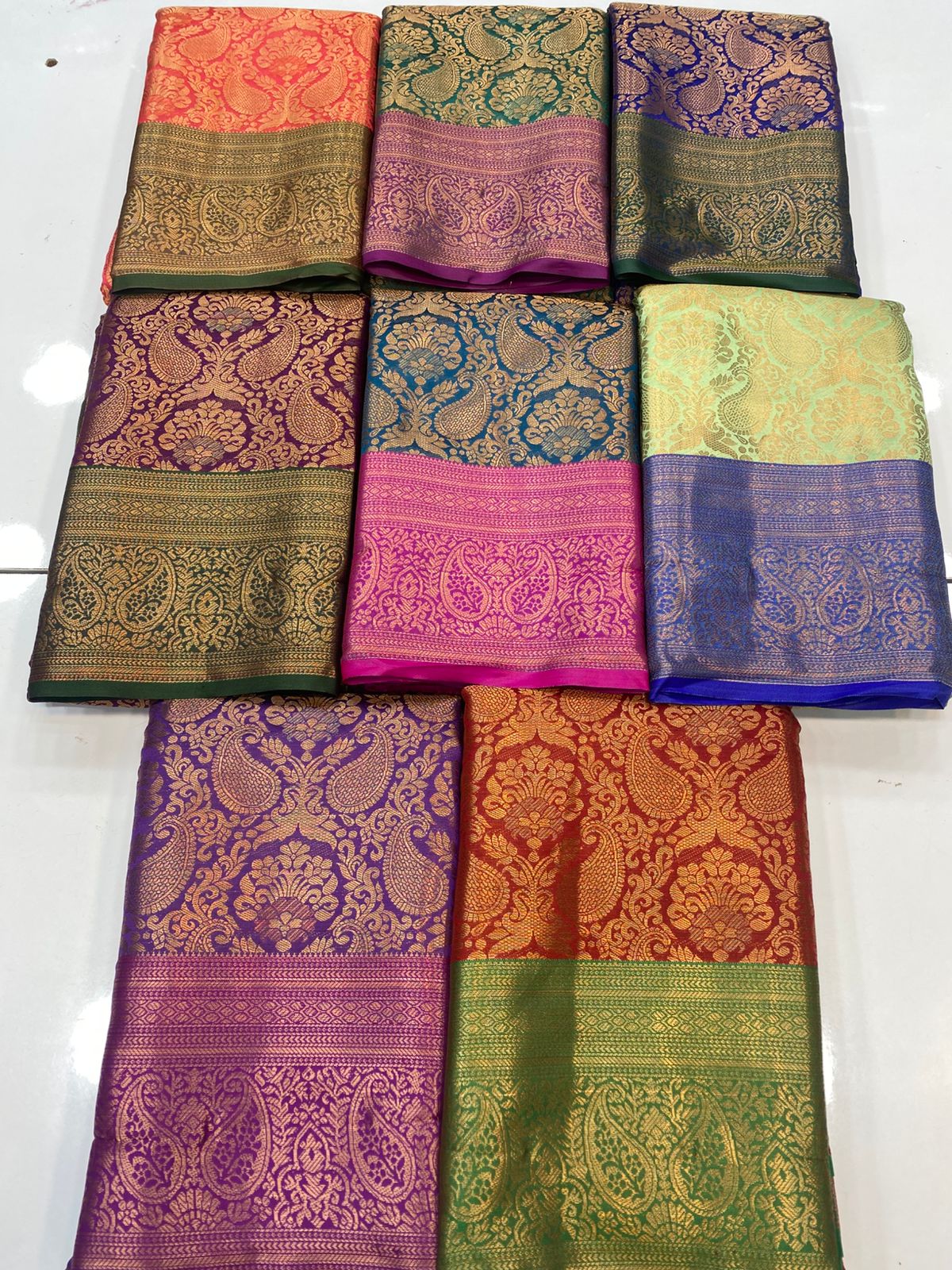 Semi Silk Broket Saree (3403B-R33)