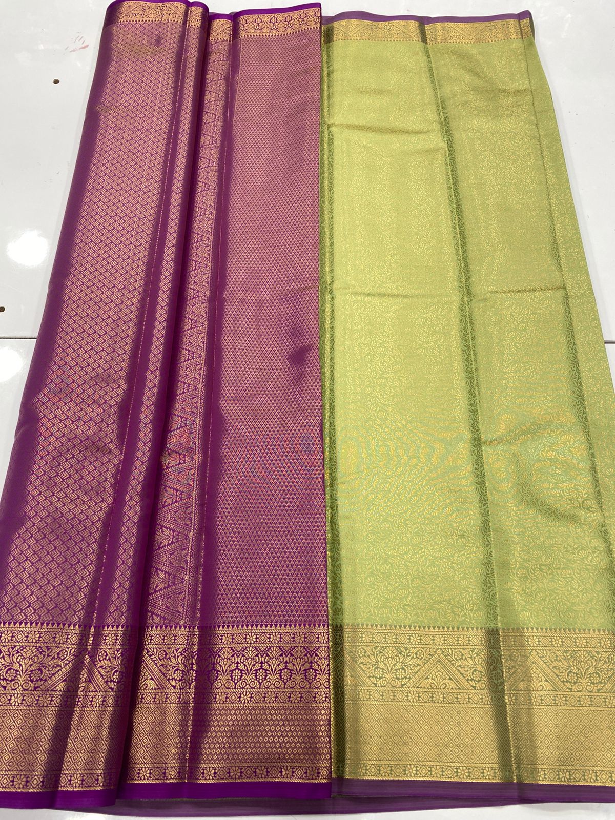Semi Silk Broket Saree (3428-R3)