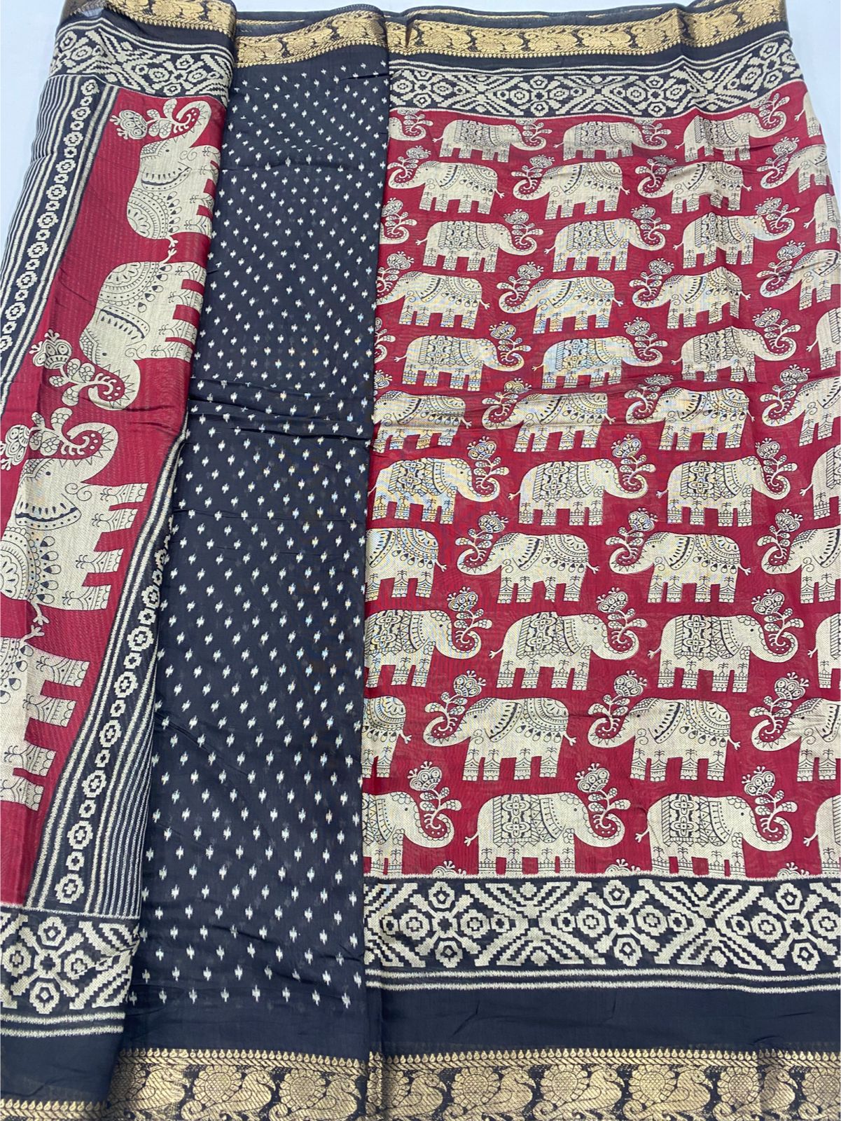 Fancy Digital Print Saree (3432-R31)