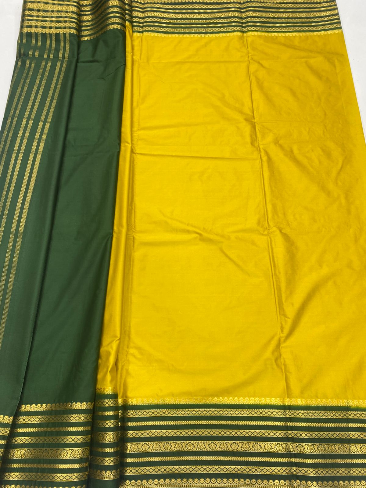 Mysore Crepe Zari Border Saree (3438A-R20)