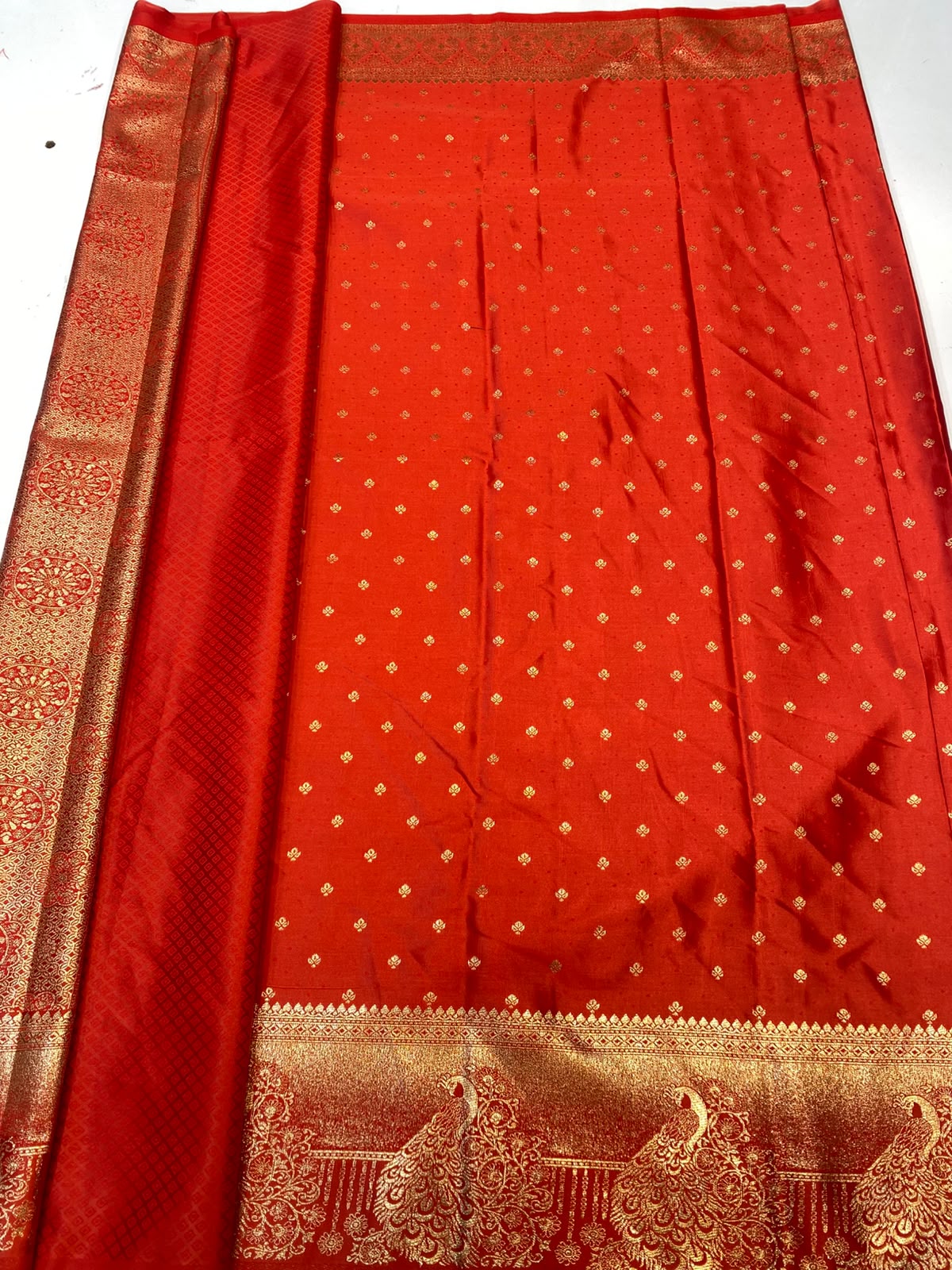 Semi Silk Butta Saree (3472-R42)