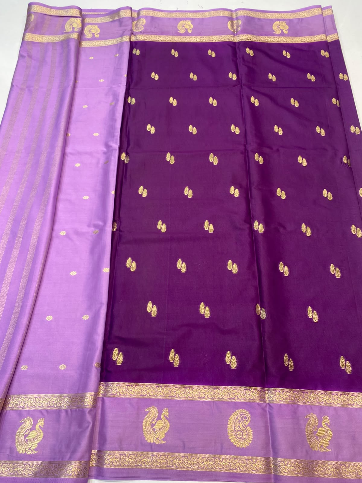 Mysore Crepe Butta Saree (3479A-R28)