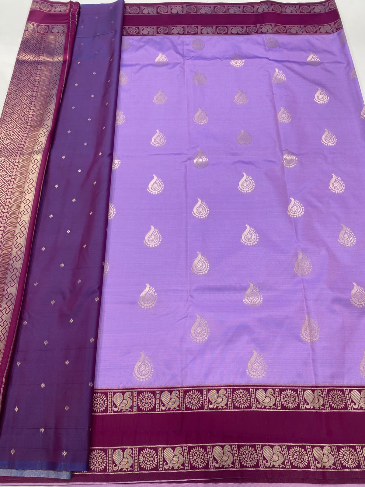 Semi Silk Butta Saree(3498-R10)
