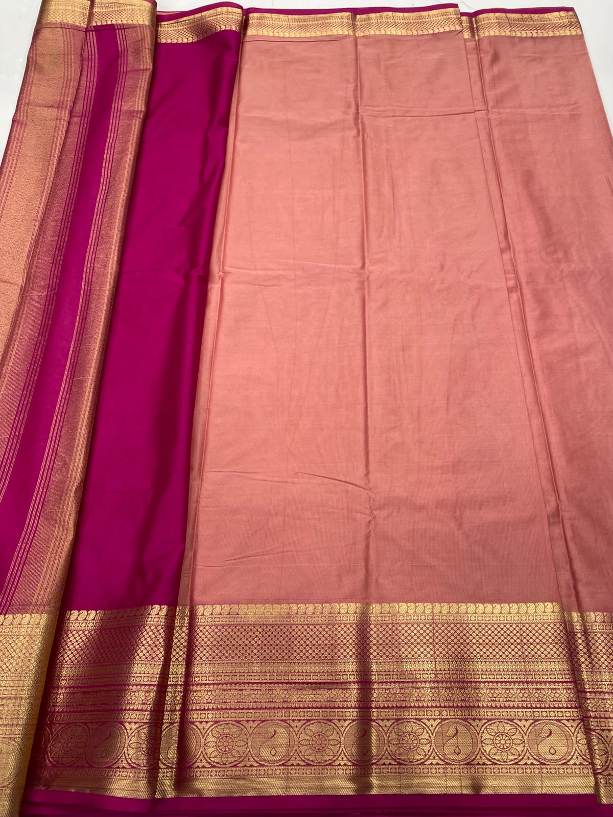 Mysore Crepe Self Saree(3496B-R10)