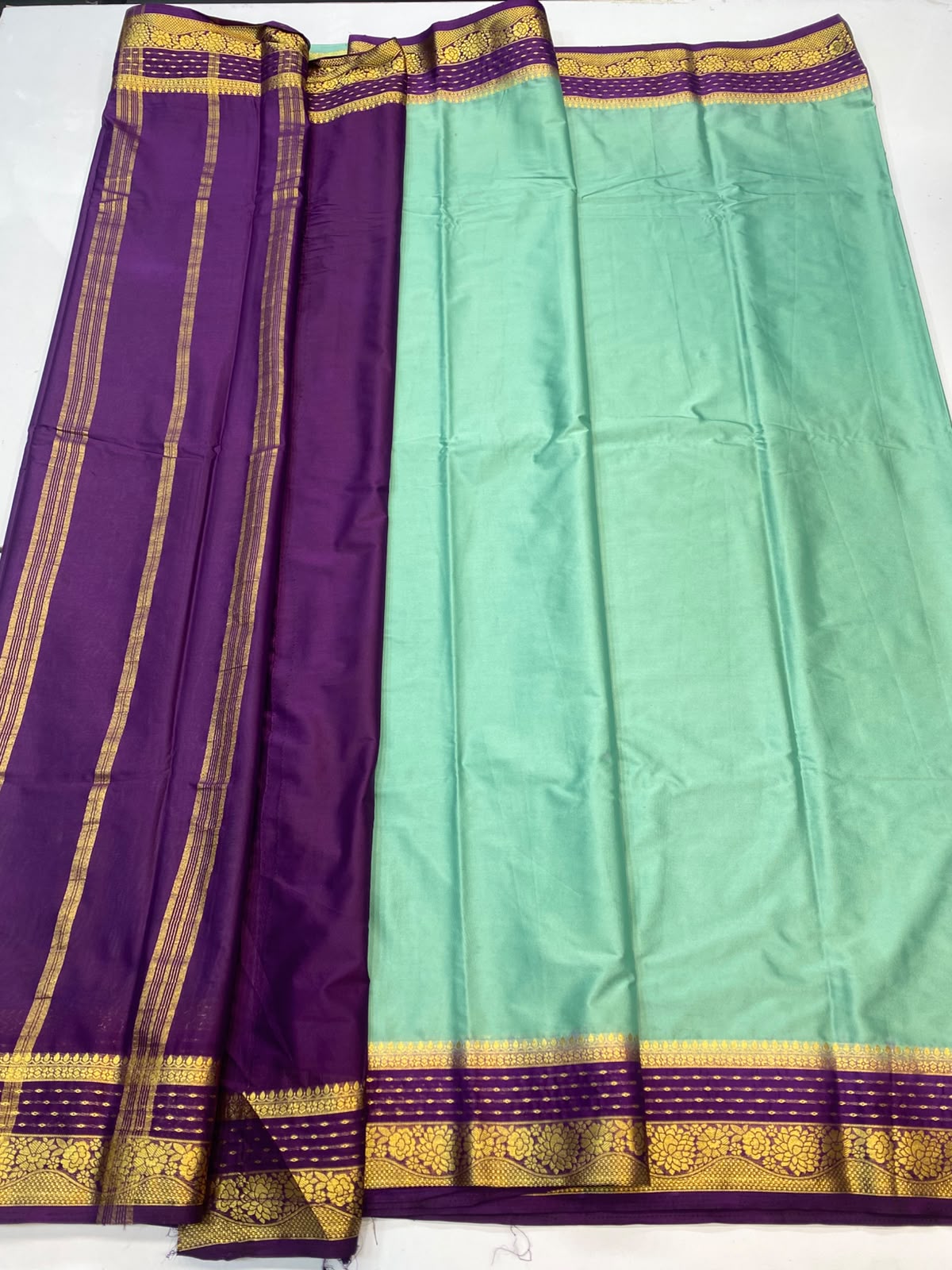 Mysore Crepe Zari Border Saree(3508B-R24)