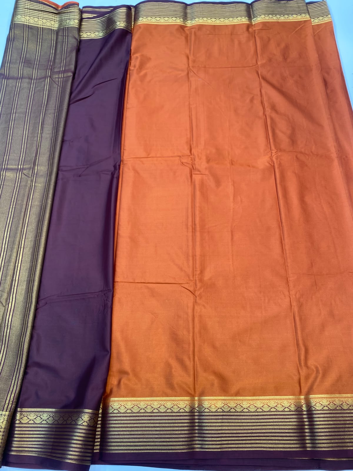 Mysore Crepe Zari Border Saree(3508F-R25)
