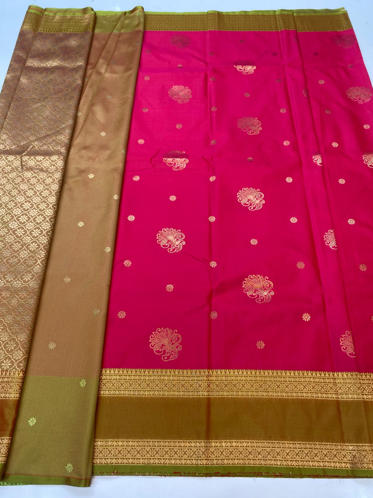 Semi Silk Butta Saree(3777-R15)