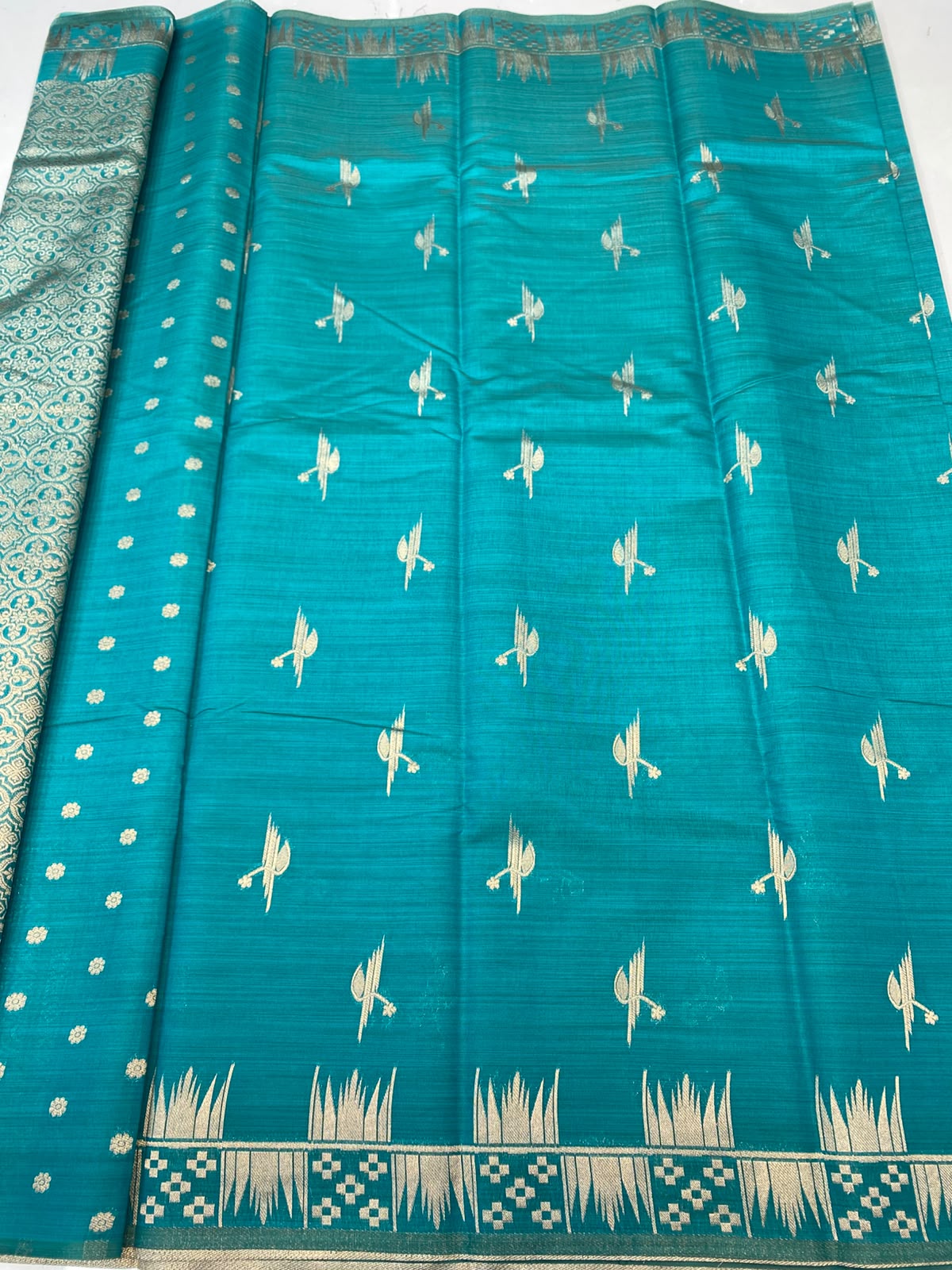 Semi Silk Butta Saree(3792-R7)