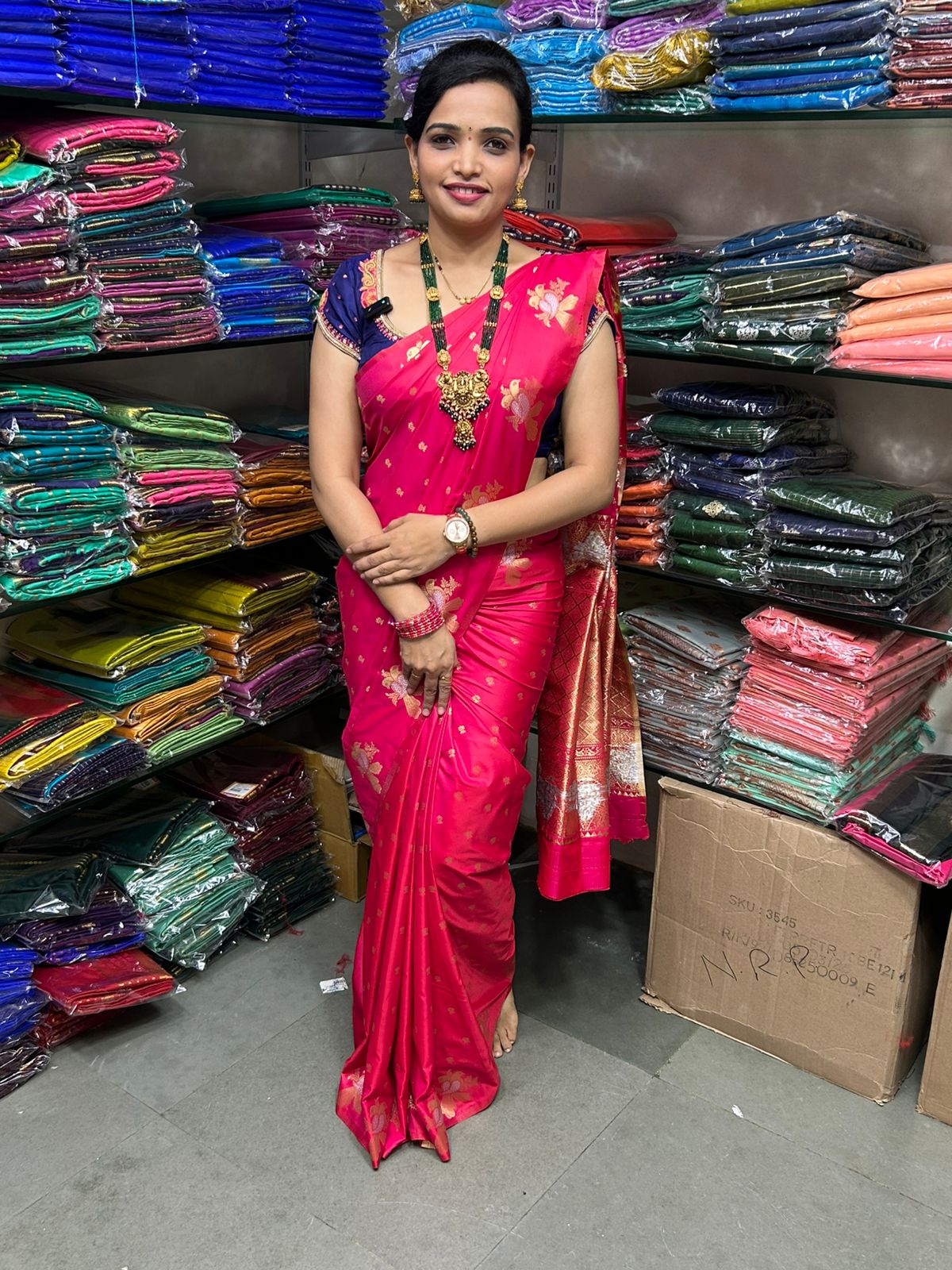 Soft Silk Self Butta Saree (2438A)