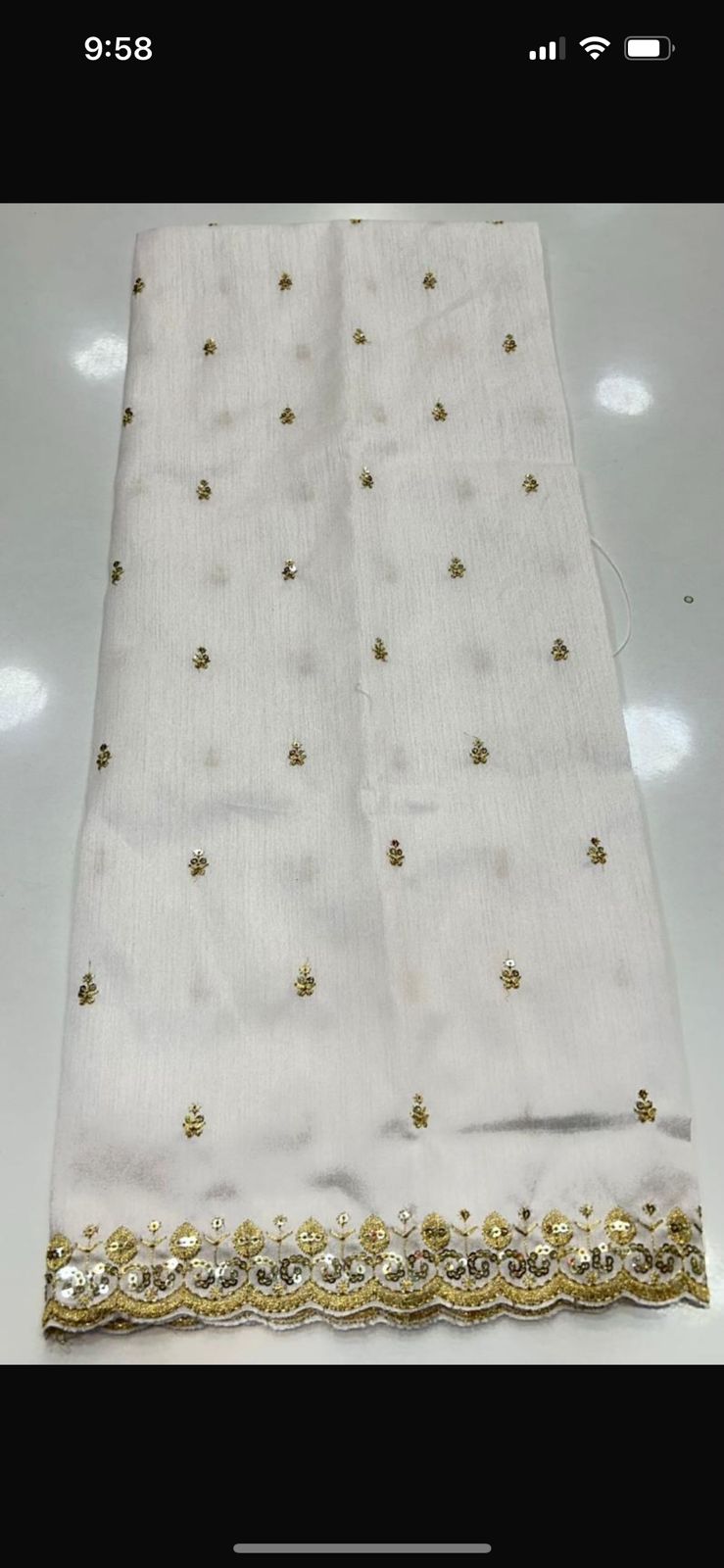 Crepe Georgette Bentex Border Saree (2545)