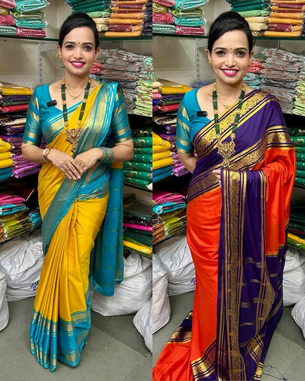 Mysore Crepe Bentex Border Saree (2548)