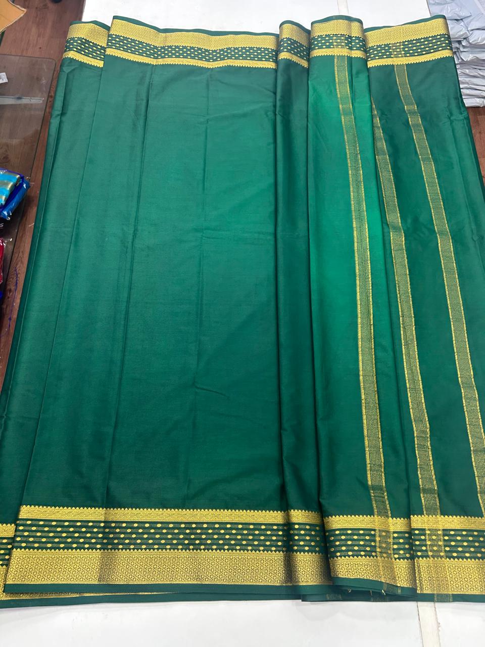 Mysore Crepe Pure Border Self Saree (2567)