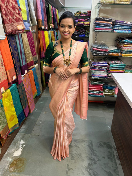 Semi Silk Tissue Broket Satin Saree (2787)