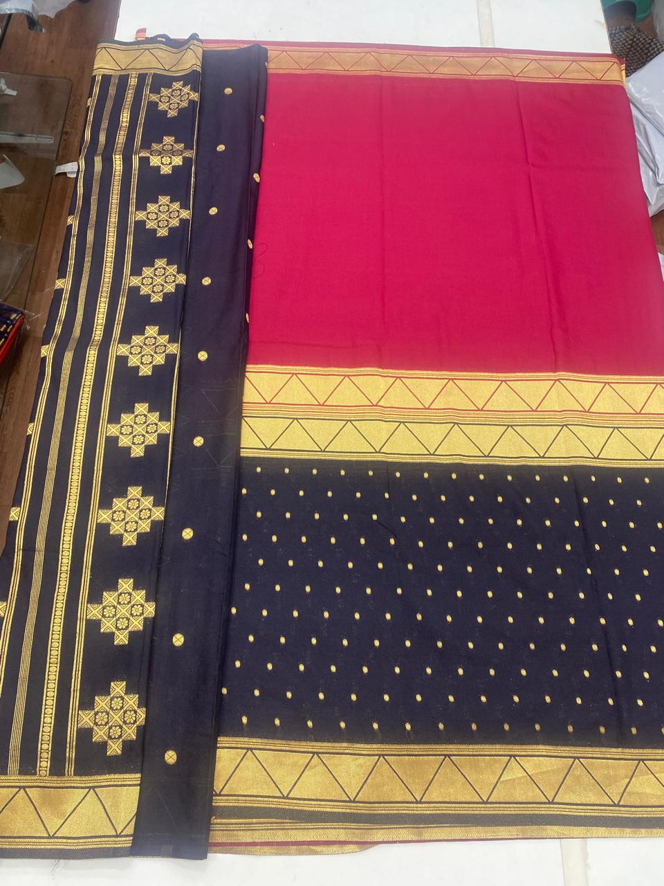 Khaddi Georgette Half N Half Saree (2785)