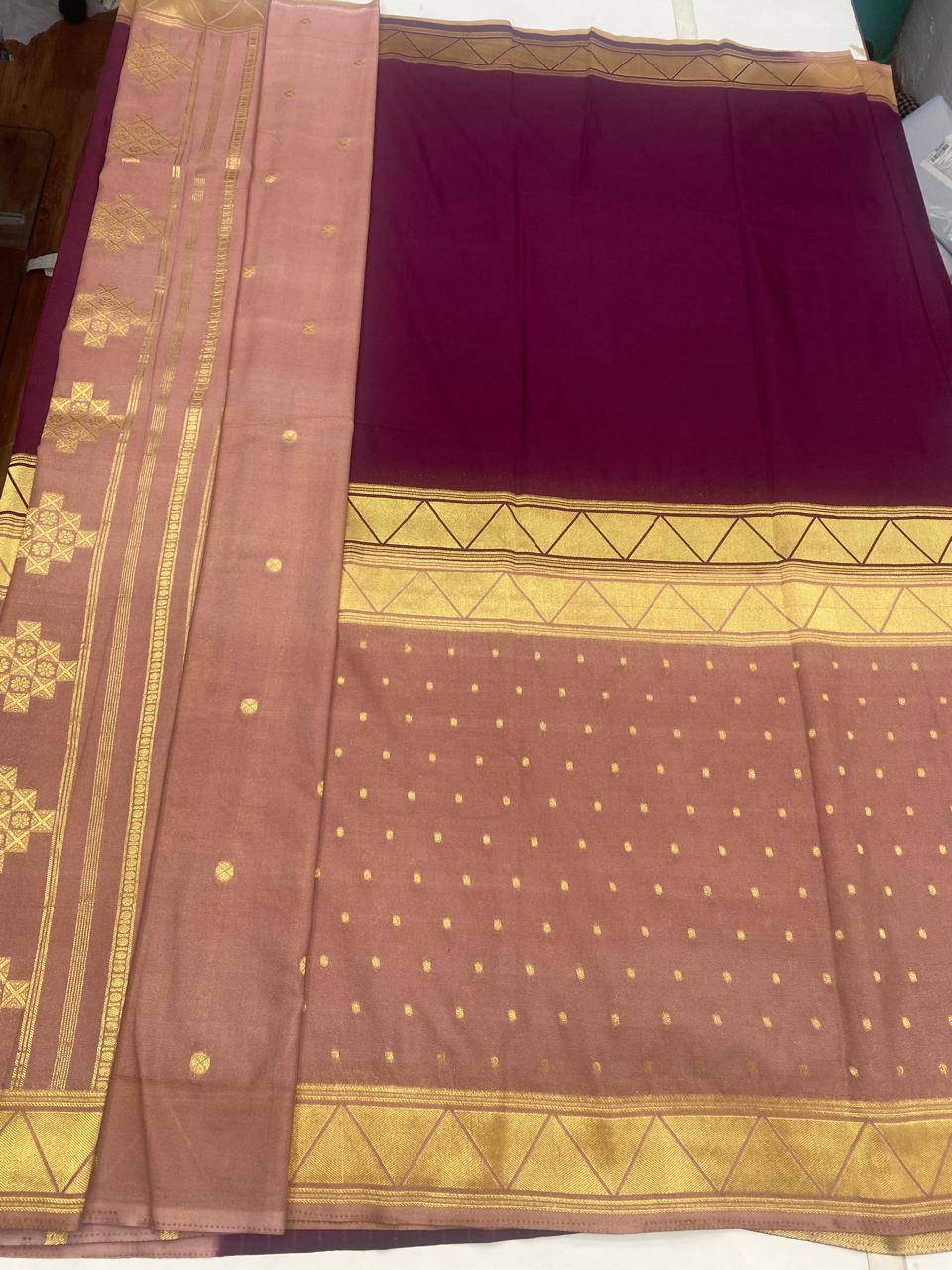 Khaddi Georgette Half N Half Saree (2785)