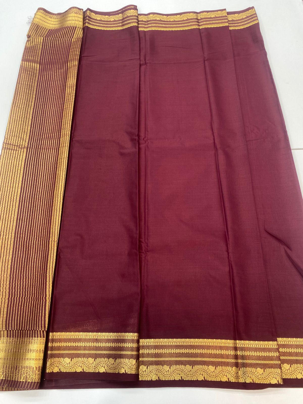 Mysore Crepe Self Saree(3196B)