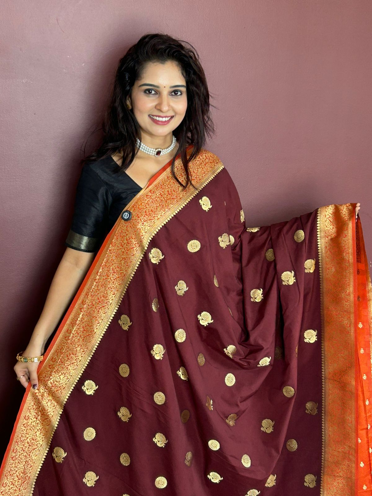 Khaddi Georgette Saree(3442-R10)