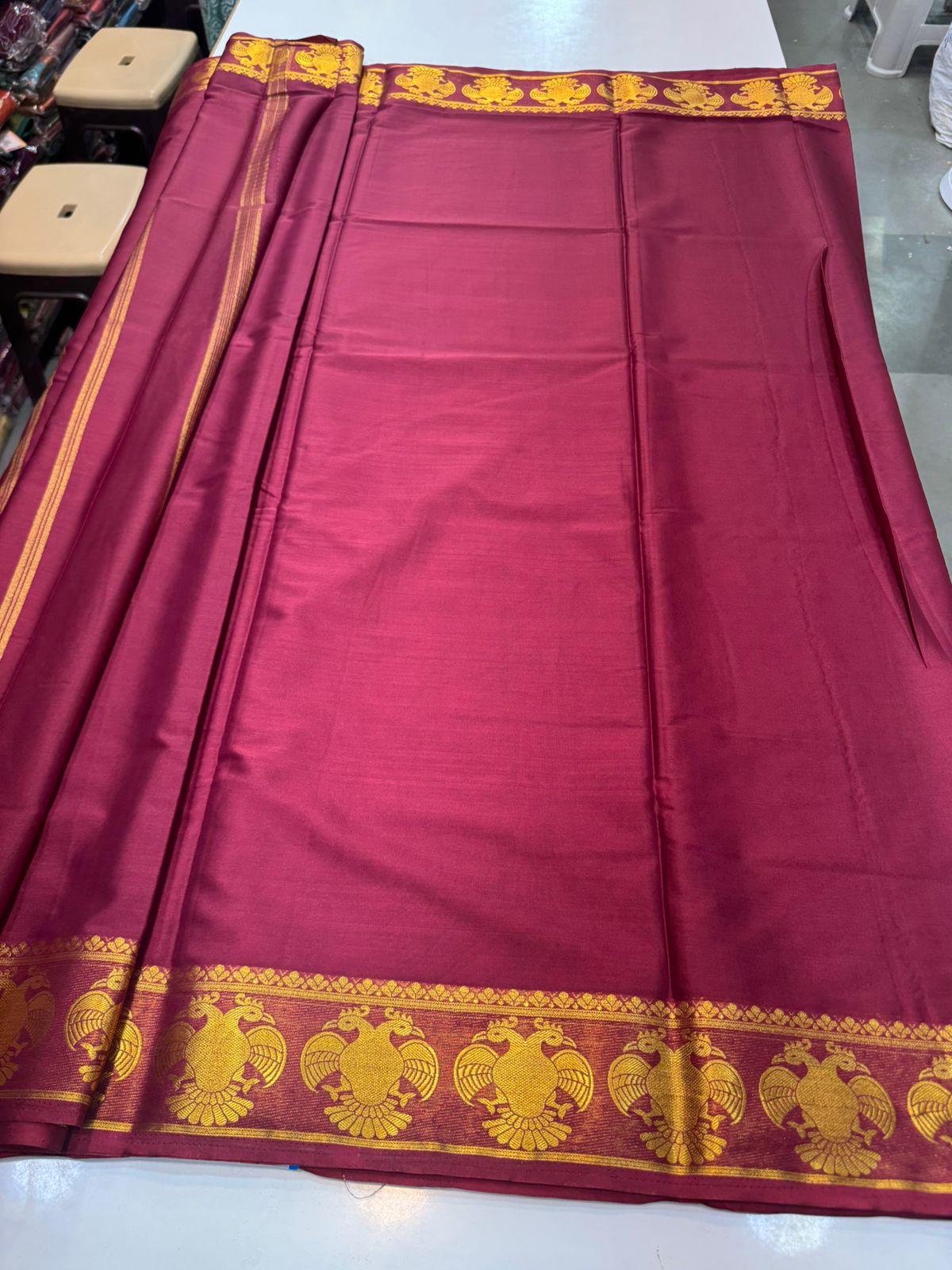 Crepe Self Saree Plain Blouse (2424C)