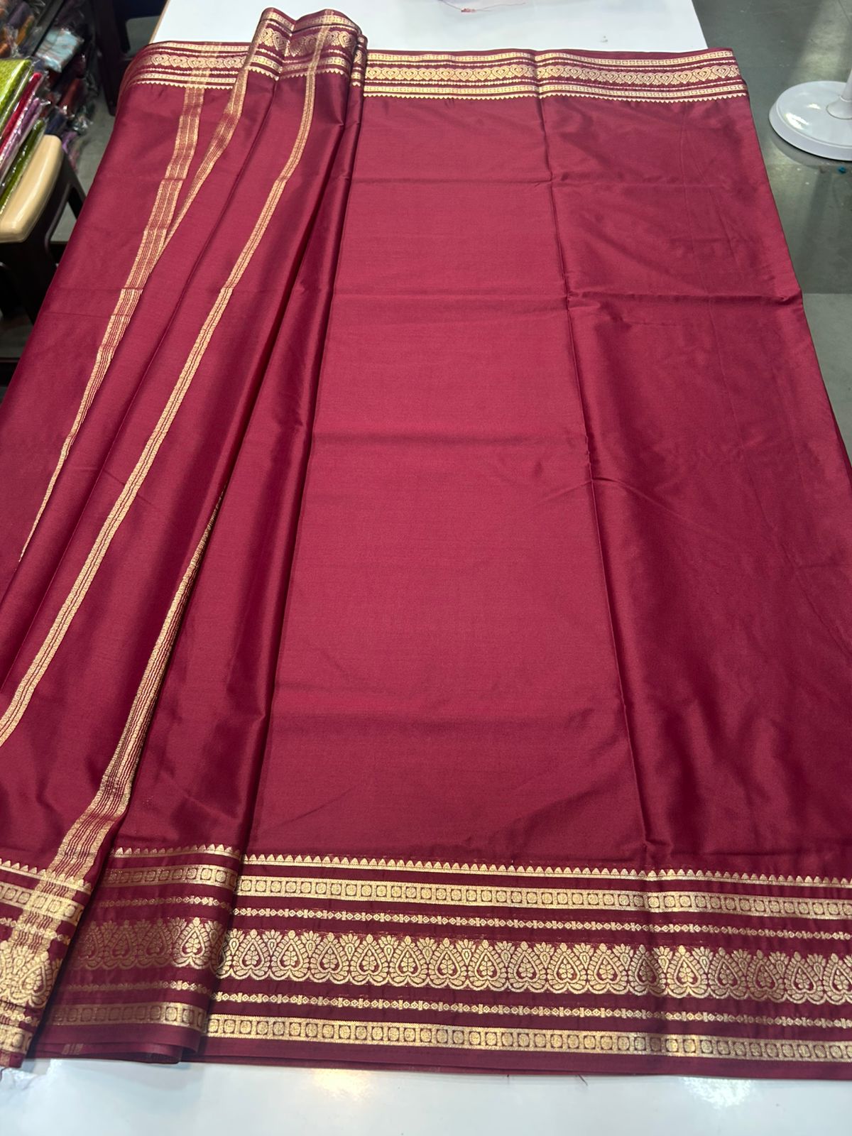 Crepe Self Saree Plain Blouse (2424D)