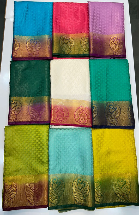 Semi Silk Embose Saree (1733)