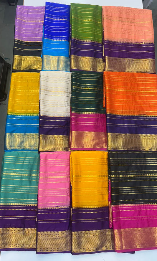 Crepe Lines Saree (2440C)