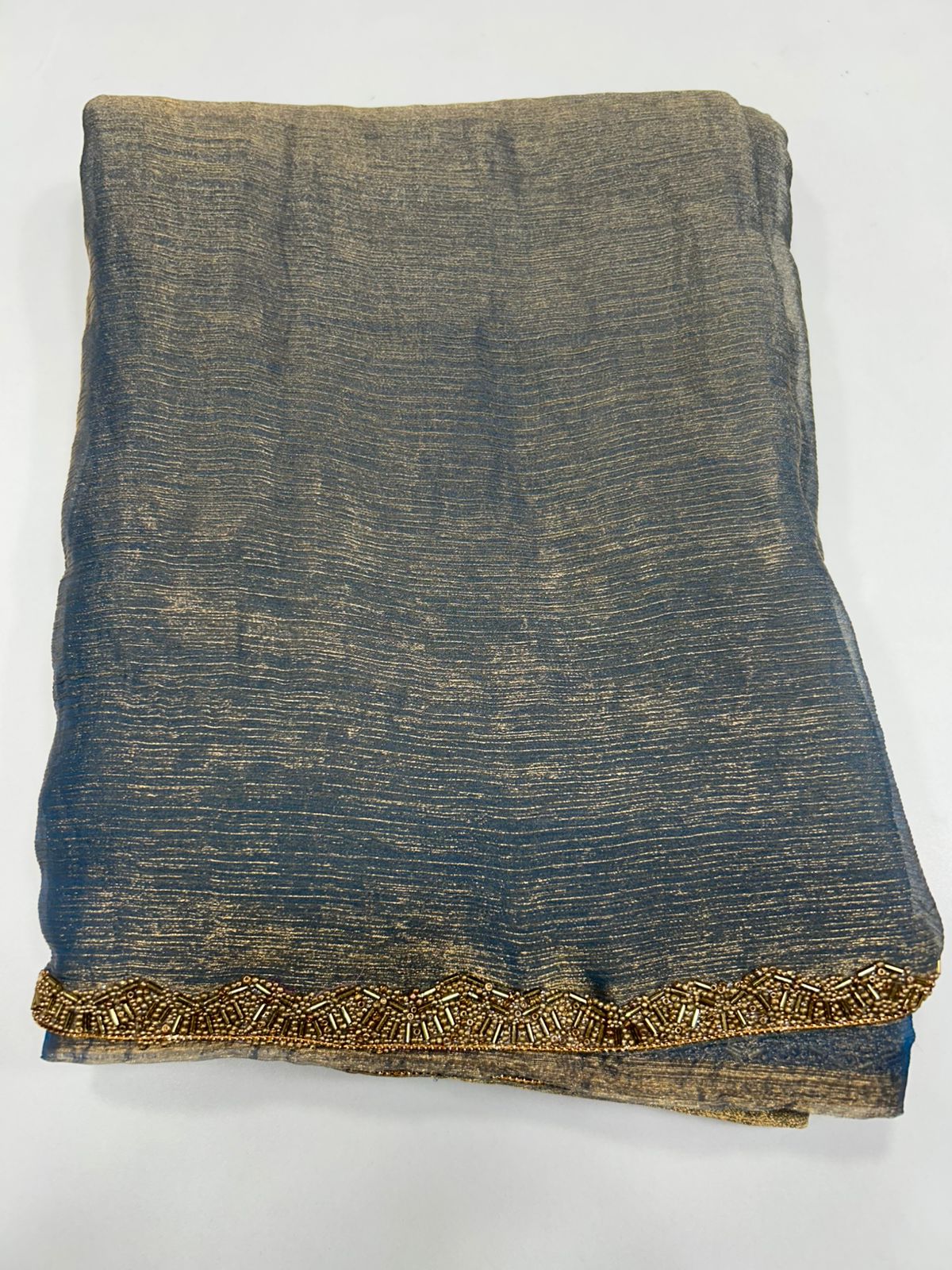 Fancy Crushed Shimmer Saree (2451A)