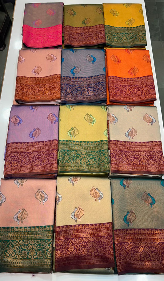 Semi Silk Meena Butta Saree (2447)