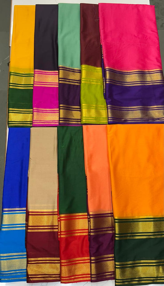 Crepe Big Bentex Border Saree (2439I)